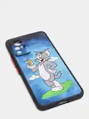 Синий чехол с ярким рисунком/принтом на Vivo V21 (Виво В21)
