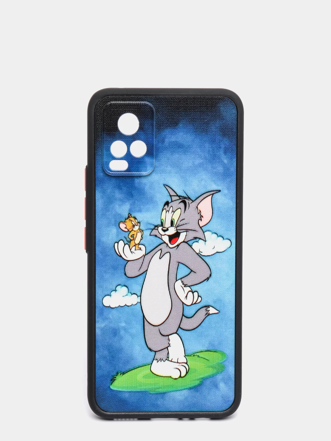 Синий чехол с ярким рисунком/принтом на Vivo V20 (Виво В20)