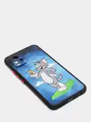 Синий чехол с ярким рисунком/принтом на Vivo V20 (Виво В20)