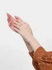 Серебряный кольцо Лапка регулируемое