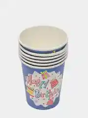Набор бумажных стаканов, 6 шт, 200 мл "Happy Birthday" (С Днем Рождения)