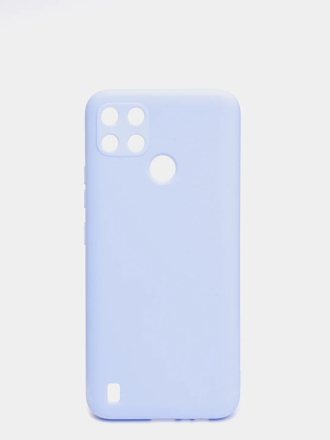 Светло-синий чехол для Realme C21Y цветной матовый