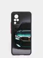 Зеленый чехол с ярким рисунком/принтом на Vivo V21 (Виво В21)