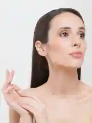 Золотой серьги каффы без прокола, 1 штука
