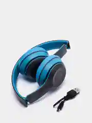 Синий беспроводные блютуз наушники P47 Wireless