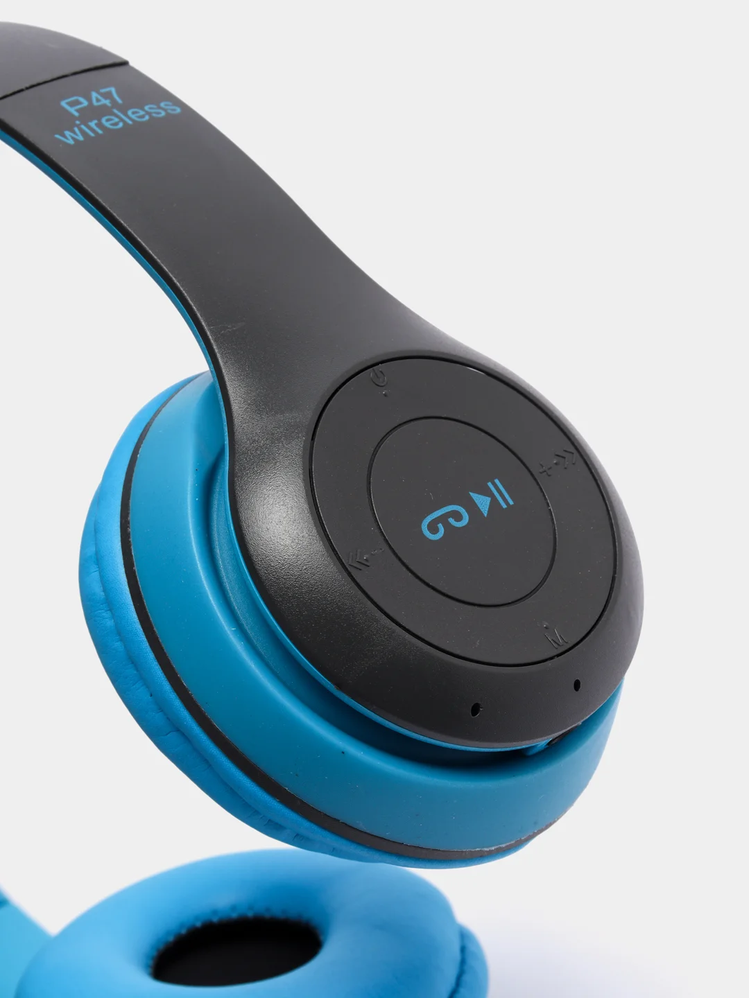 Синий беспроводные блютуз наушники P47 Wireless