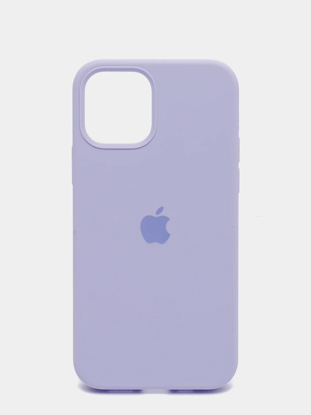 Лавандовый чехол Silicone Case для iPhone 12 / iPhone 12 Pro, закрытый низ