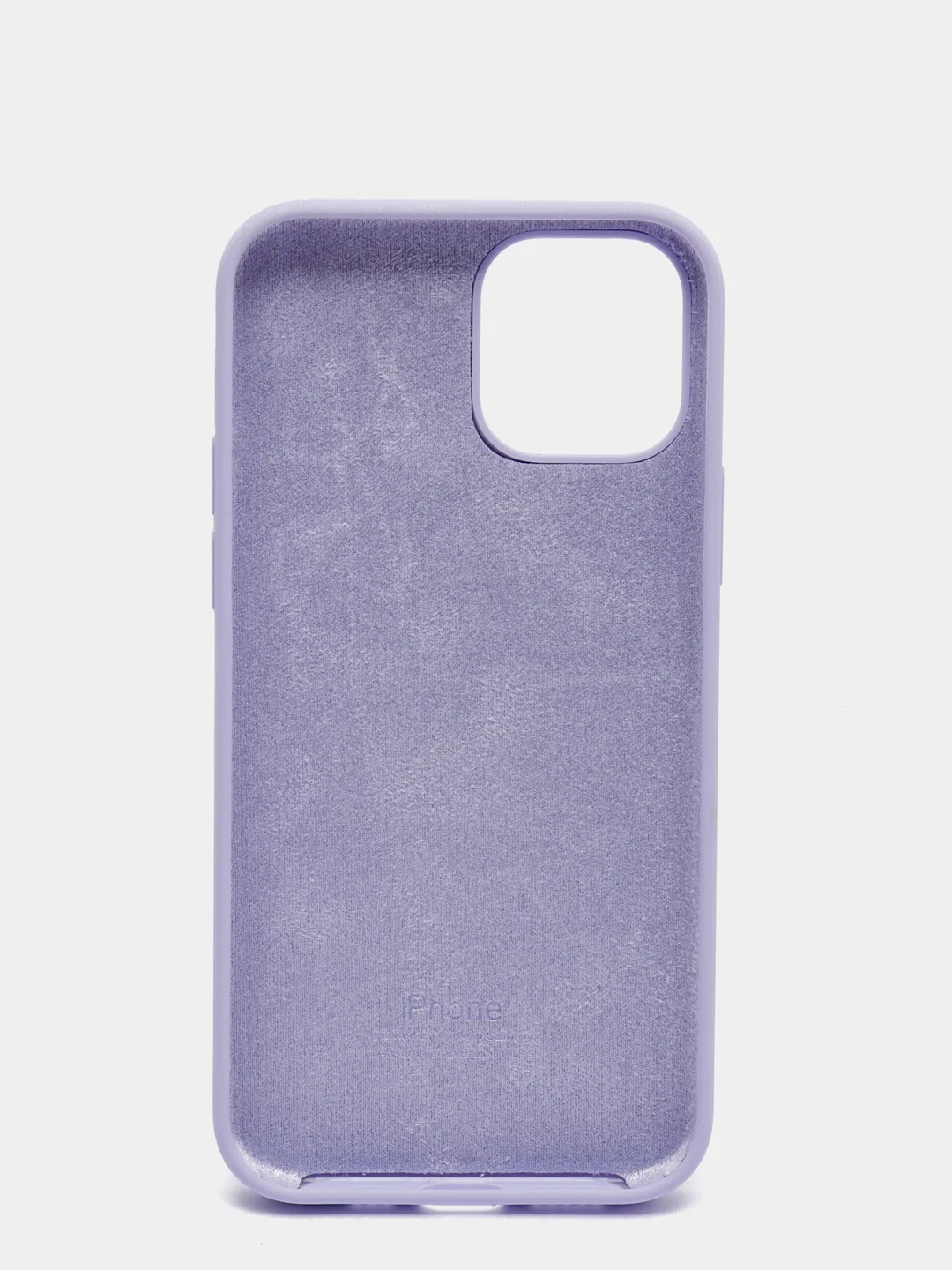Лавандовый чехол Silicone Case для iPhone 12 / iPhone 12 Pro, закрытый низ