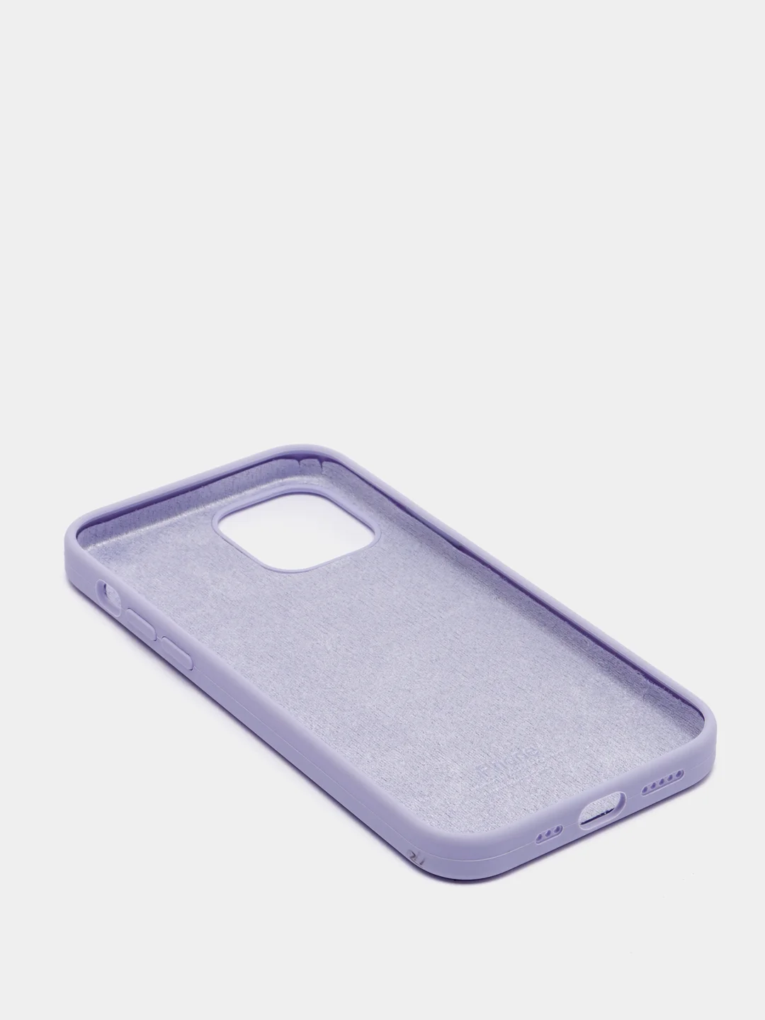 Лавандовый чехол Silicone Case для iPhone 12 / iPhone 12 Pro, закрытый низ