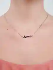 Серебряный ожерелье Мама