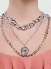 Серебряный цепочка ожерелье на шею с подвеской Queen
