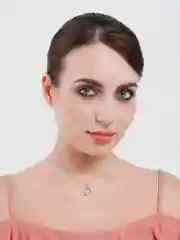 Серебряный подвеска женская с камнем