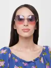 Голубой очки солцезащитные в футляре, женские