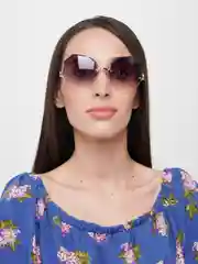 Бежевый очки солцезащитные в футляре, женские
