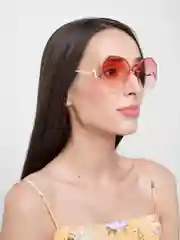 Конфетный очки солцезащитные в футляре, женские