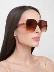 Золотистый хаки очки солнцезащитные в футляре, женские