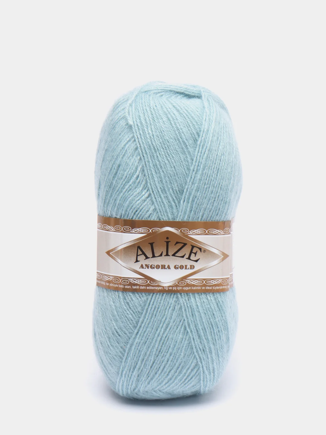 Светло-синий пряжа Alize "Angora Gold", 20% шерсть, 80% акрил, 100 г, 550 м, 1 штука
