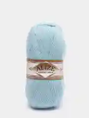 Светло-синий пряжа Alize "Angora Gold", 20% шерсть, 80% акрил, 100 г, 550 м, 1 штука
