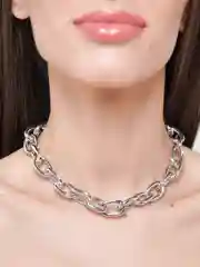 Цепь колье на шею крупная базовая