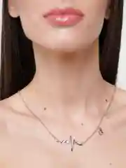Серебряный подвеска "Сердцебиение"