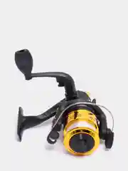 Желтый катушка безынерционная  с леской