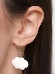 Женские серьги с подвеской облако