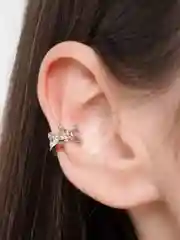 Серебряный серьга-кафф, в виде короны