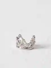 Серебряный серьга-кафф, в виде короны