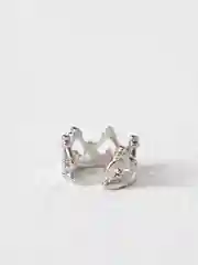 Серебряный серьга-кафф, в виде короны