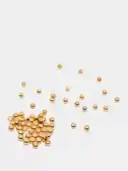 Лайм золотой бисер 50 шт / Разделительный  бисер 50 шт ( размеры 3мм / 2,5мм / 2мм)
