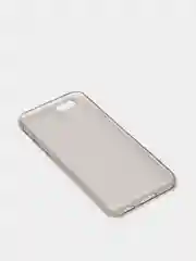 Серый чехол для iPhone силиконовый тонкий прозрачный