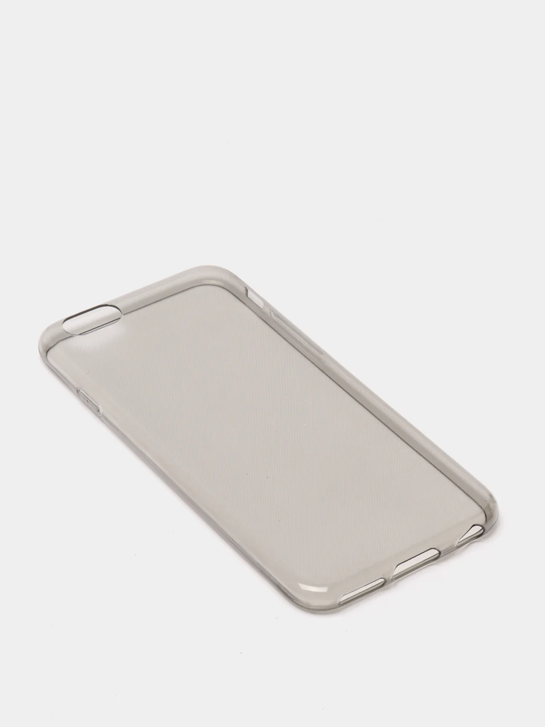 Серый чехол для iPhone силиконовый тонкий прозрачный