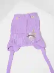 Фиолетовый шапка детская осенняя