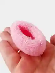 Розовый резинки для волос, Резинки для волос махровые