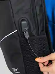 Черный рюкзак мужской JOY START повседневный, для ноутбука, с USB, черный