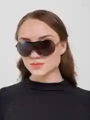 Серебряный очки солнцезащитные солнечные модные