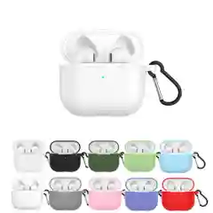 Силиконовый чехол для наушников Apple Airpods 3, с карабином