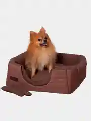 Коричневый домик для кошек и собак
