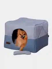 Серый домик для кошек и собак