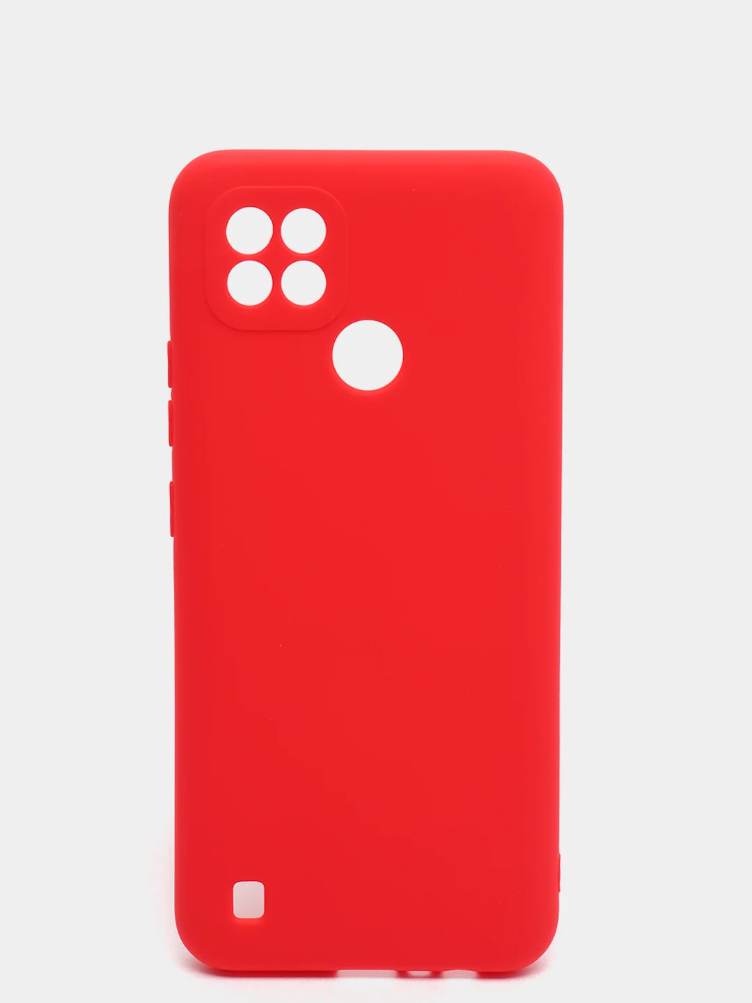 Красный чехол силиконовый на REALME 8/8pro/8i/C21/C21Y/C3/C11(2021)