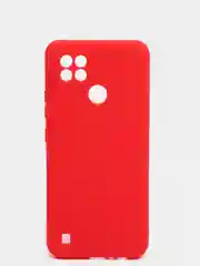 Красный чехол силиконовый на REALME 8/8pro/8i/C21/C21Y/C3/C11(2021)
