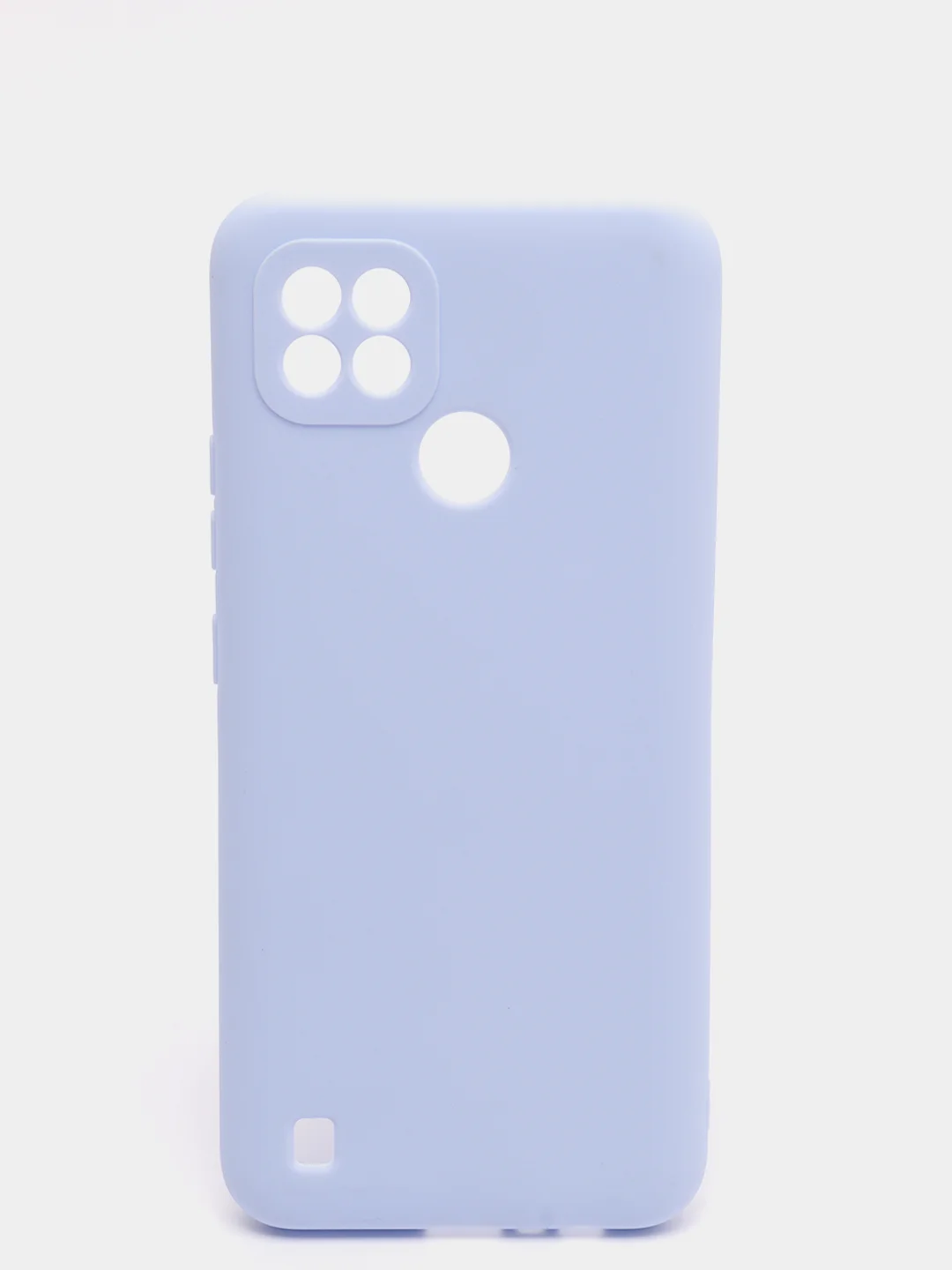 Сиреневый чехол силиконовый на REALME 8/8pro/8i/C21/C21Y/C3/C11(2021)