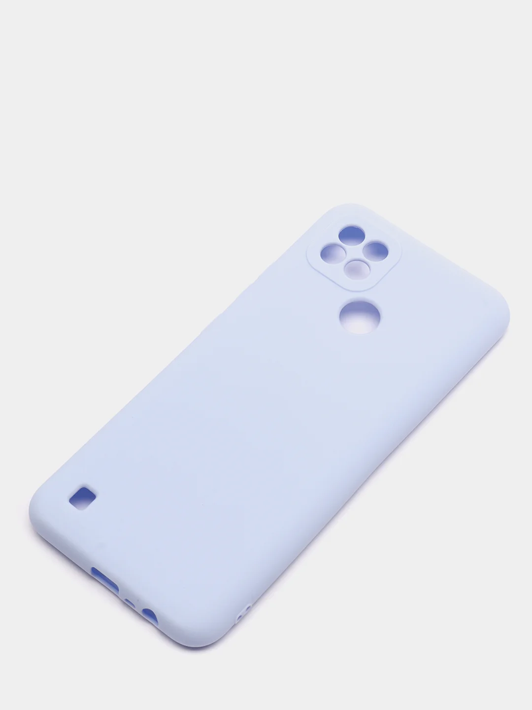 Сиреневый чехол силиконовый на REALME 8/8pro/8i/C21/C21Y/C3/C11(2021)