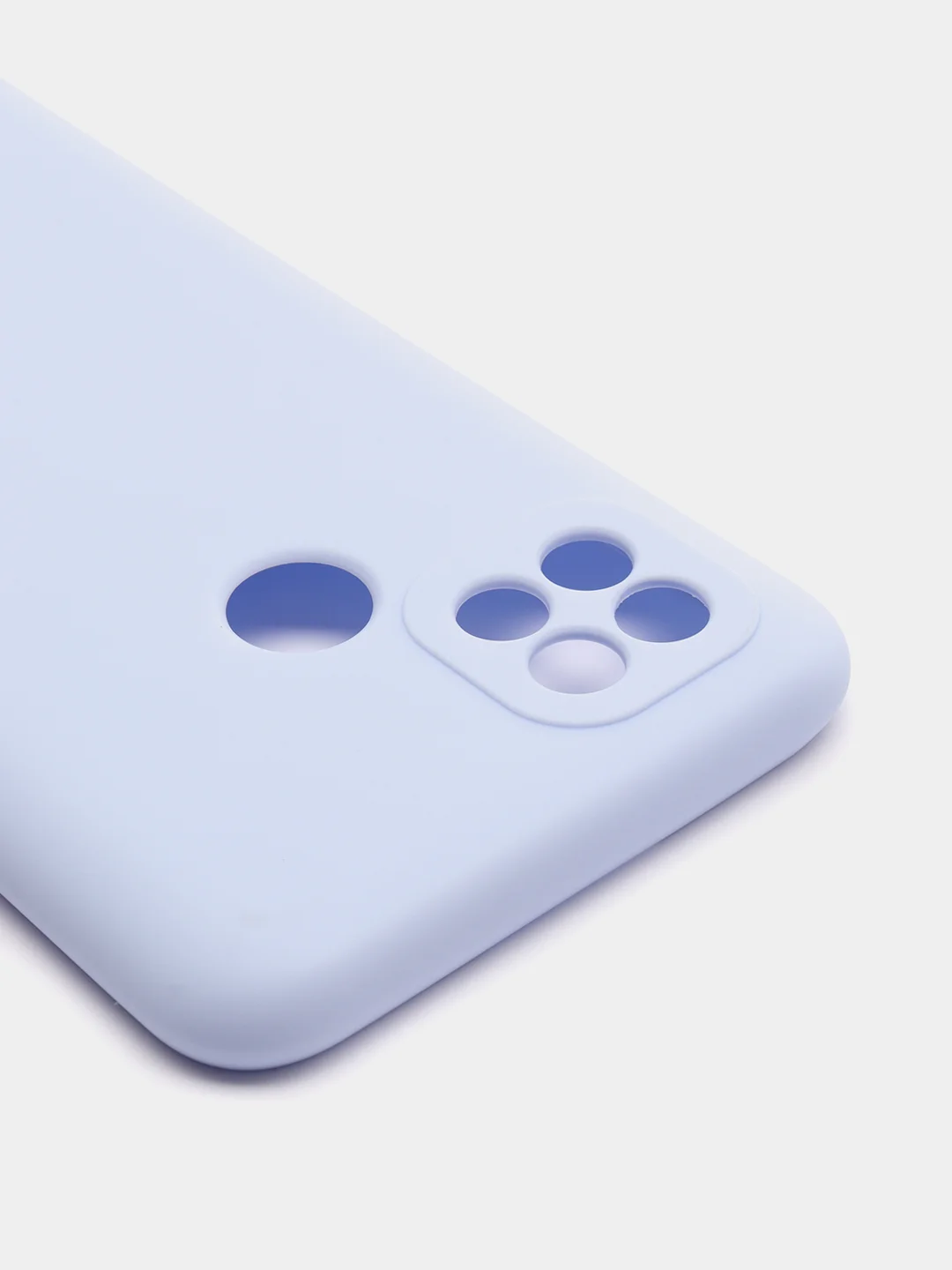 Сиреневый чехол силиконовый на REALME 8/8pro/8i/C21/C21Y/C3/C11(2021)