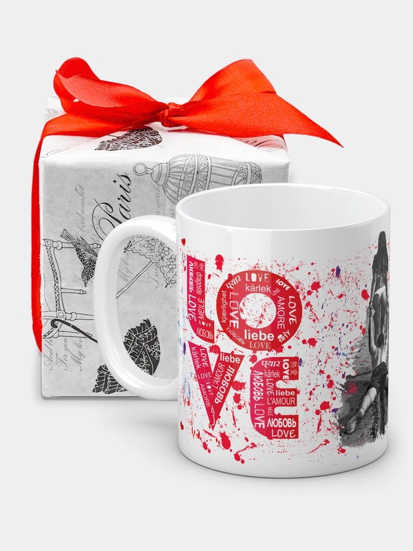 Кружка с рисунком LOVE