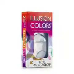 Цветные контактные линзы Illusion colors Glow, 2 шт, 3 месяца, 8,6
