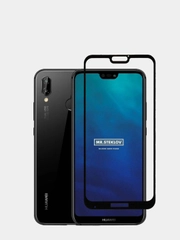 Защитное стекло 9D на весь экран для Huawei P20 Lite 2018 / Nova 3e / Хуавей P20 Лайт