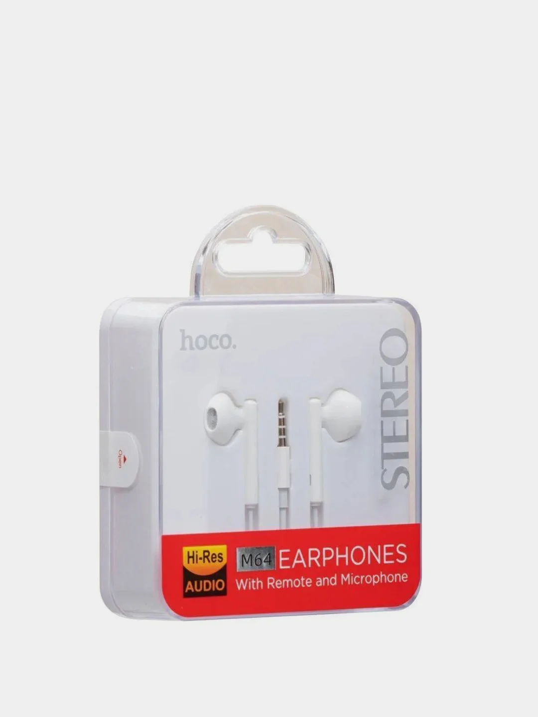 Белый наушники с микрофоном Hoco M64 stereo