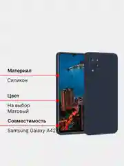 Чехол Samsung Galaxy A42, A32, A52 силиконовый