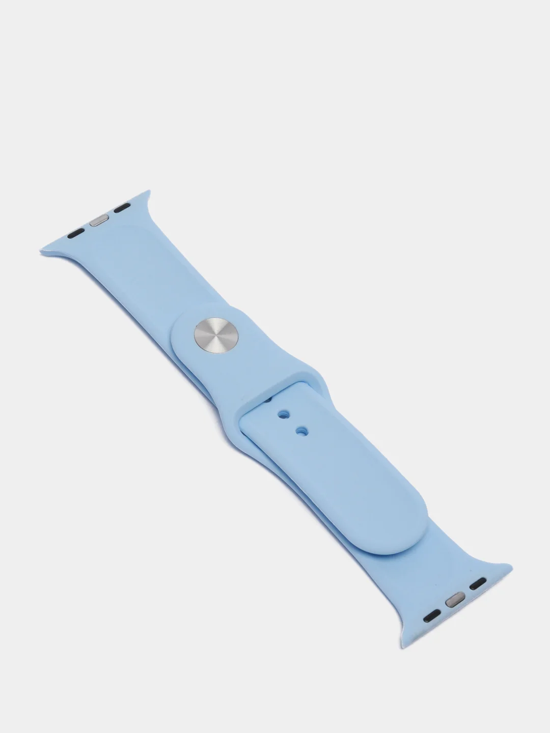 Небесно-голубой ремешок для Apple Watch, силиконовый